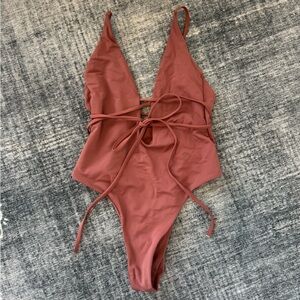 Mauve One-Piece Swimsuit